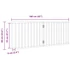 Kép 9/9 - Összecsukható, 2 paneles, fehér nyárfa kutyakapu 160 cm