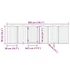 Kép 11/11 - Összecsukható ajtós kutyakapu 6 panellel, 300 cm, nyárfa