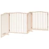 Kép 6/11 - Nyárfa 4 paneles összecsukható kutyakapu ajtóval 320 cm
