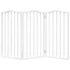 Kép 4/9 - Fehér nyárfa 3 paneles összecsukható kutyakapu 150 cm