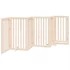 Kép 6/11 - Összecsukható ajtós kutyakapu 6 panellel, 300 cm, nyárfa