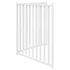 Kép 5/9 - Fehér tömör fenyőfa 2 paneles összecsukható kutyakapu 160 cm