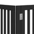 Kép 10/11 - Fekete nyárfa 9 paneles összecsukható kutyakapu ajtóval 450 cm